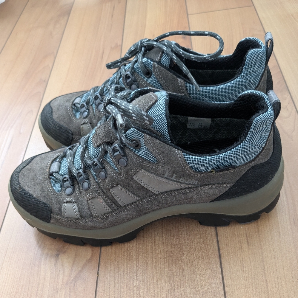 L.L. Bean Crista GoreTex Steel Toe Hiking Shoes Lace Up Sneakers Women Size 8